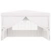 Professional Party Tent with Side Walls 13.1'x13.1' White 90 g/mÃ‚Â²