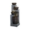 40.1inches Garden Fountain for Home Garden, Yard Decor