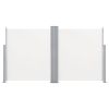 Retractable Side Awning Cream 55.1"x236.2"