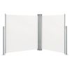 Retractable Side Awning Cream 55.1"x236.2"