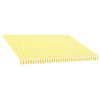 Awning Top Sunshade Canvas Orange & White 137.8"x250"