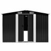 Garden Shed 101.2"x195.7"x70" Metal Anthracite