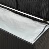 Garden Storage Box Poly Rattan 78.7"x19.6"x23.6" Black