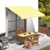 Awning Top Sunshade Canvas Orange & White 137.8"x250"