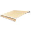 Awning Top Canvas Sunflower Yellow & White 13'x9' 10" (Frame Not Included)
