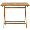 Folding Garden Table 35.4"x35.4"x29.5" Solid Acacia Wood