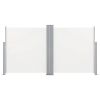 Retractable Side Awning Cream 47.2"x236.2"