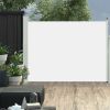 Patio Retractable Side Awning 66.9"x196.9" Cream