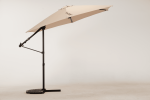 SR Outdoor Aluminum Patio Umbrella, Large Outdoor Umbrella Polyester Patio Shade 95% UV Protection,Offset Patio Umbrella With Base