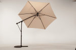 SR Outdoor Aluminum Patio Umbrella, Large Outdoor Umbrella Polyester Patio Shade 95% UV Protection,Offset Patio Umbrella With Base