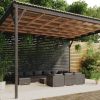 12 Piece Garden Lounge Set with Cushions Poly Rattan Gray