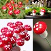 10/20/50/100 Pcs 2cm Artificial Mini Mushroom Miniatures Fairy Garden Moss Crafts Decorations