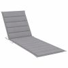 Patio Sun Lounger with Cushion Bamboo