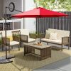 10FT Outdoor Aluminum Patio Umbrella